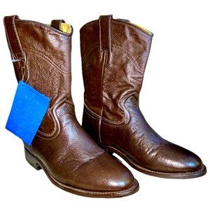 D’alcala - handmade men’s deerskin leather boots sz 8